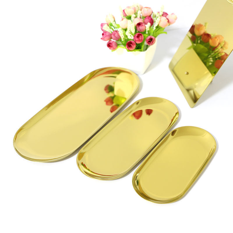 ステンレス 楕円トレイ