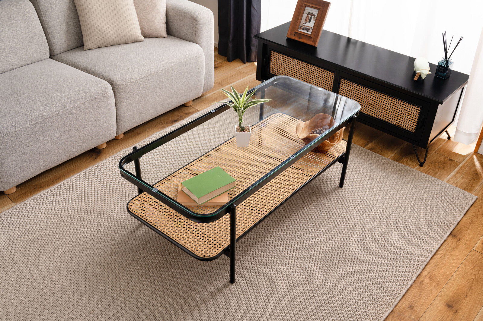 【モダン×ラタン】センターテーブル