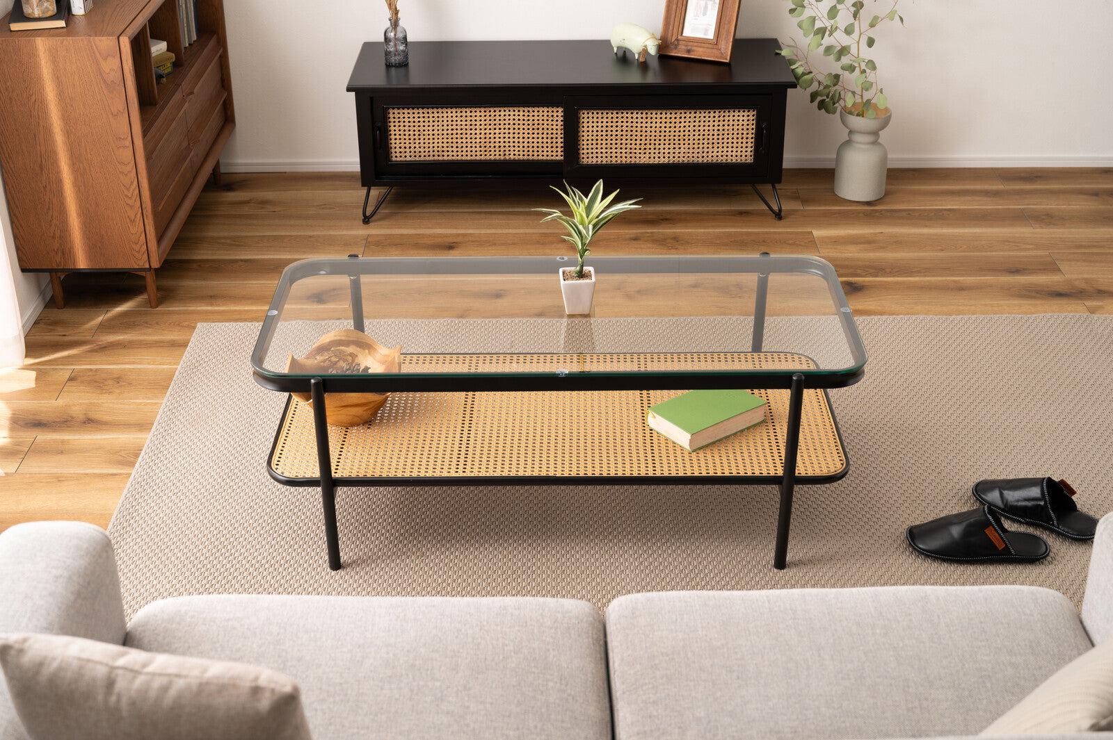 【モダン×ラタン】センターテーブル