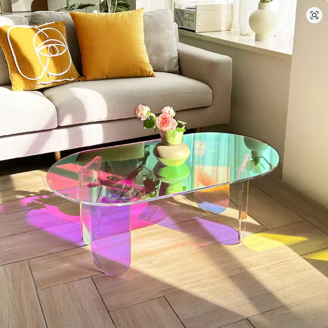 オーロラ アクリル センターテーブル