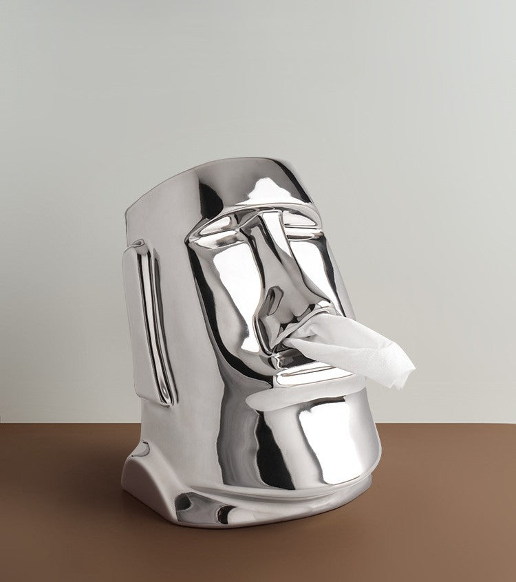 モアイ像 ティッシュケース