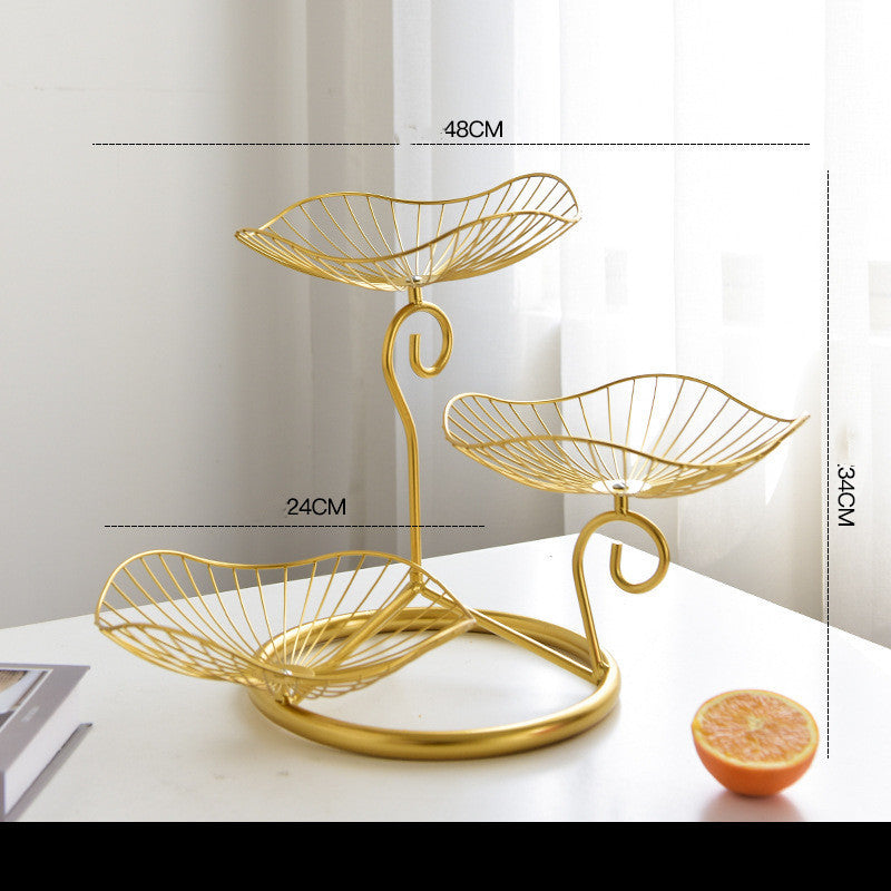 【モダン・北欧風】アイアンアート 3段 フルーツバスケット