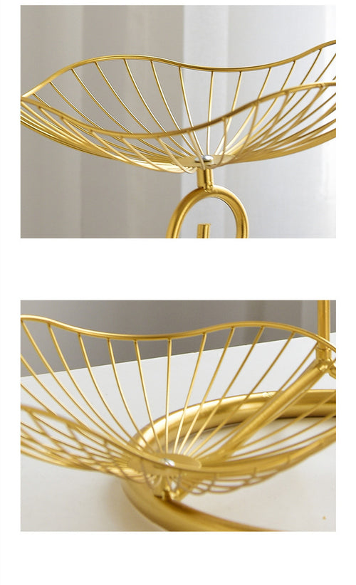 【モダン・北欧風】アイアンアート 3段 フルーツバスケット