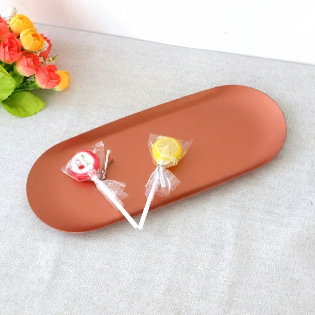 ステンレス 楕円トレイ