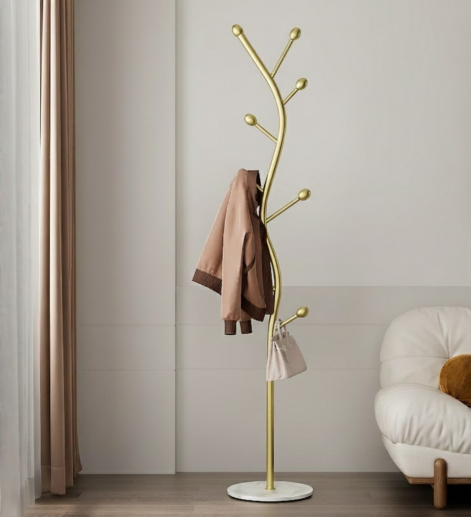 岩板ベースのハンガーラック