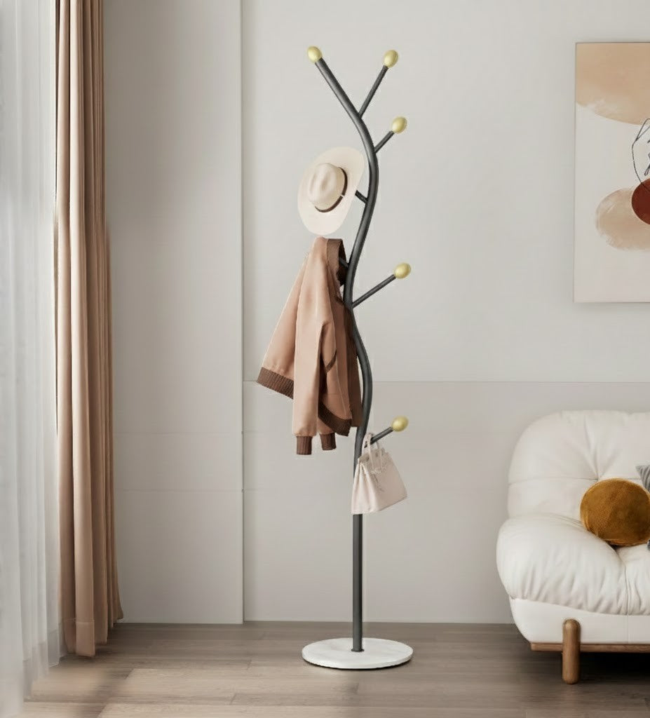 岩板ベースのハンガーラック